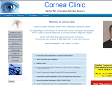 Tablet Screenshot of corneaclinic.com